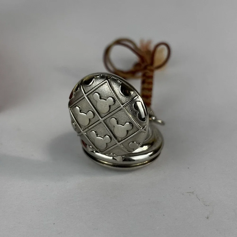HTF Rare KREMENTZ Disney MICKEY MOUSE Quartz POCKET WATCH Japan Movt New Battery